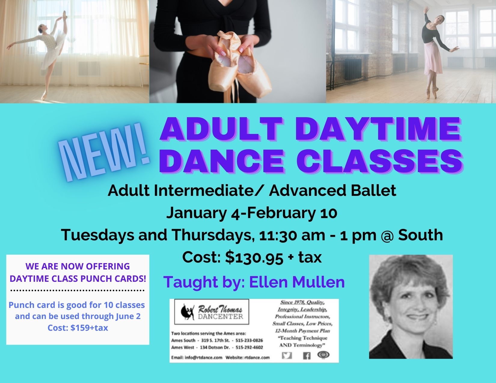 Adult daytime classes!