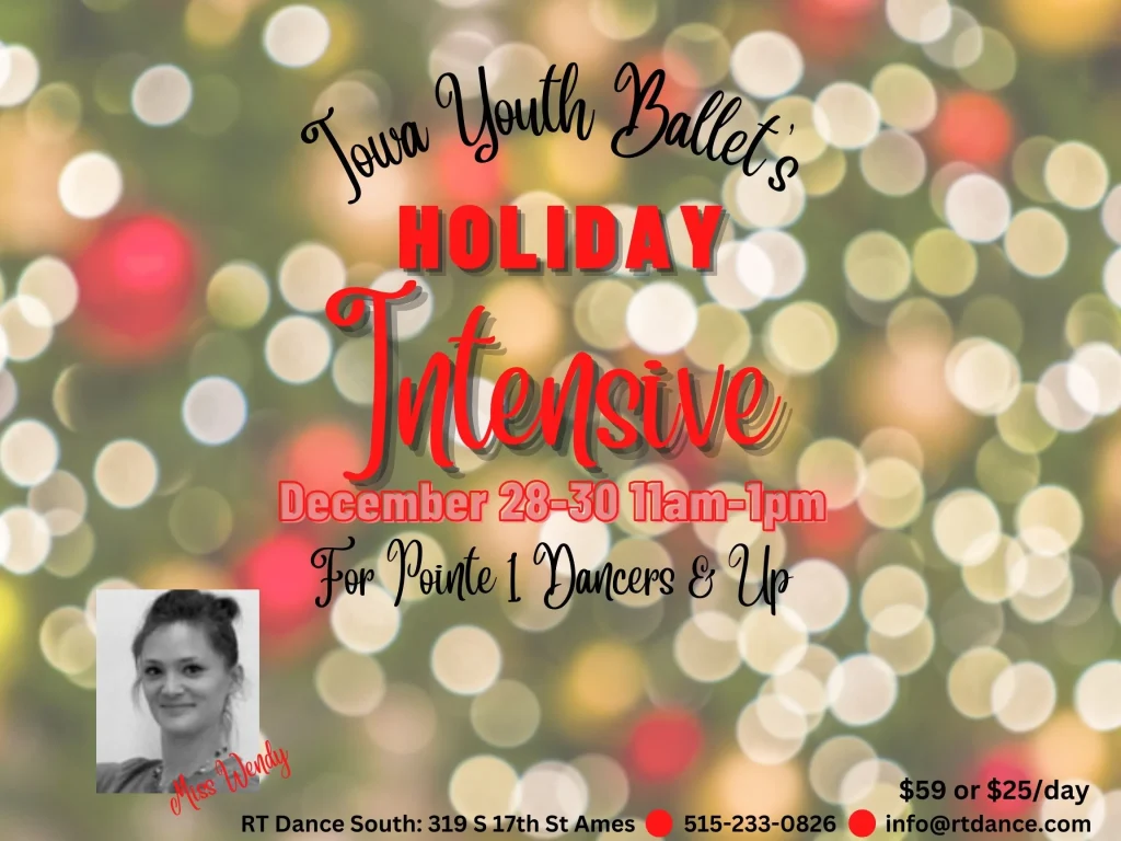 Flyer - 2022 Iowa Youth Ballet Holiday Intensive