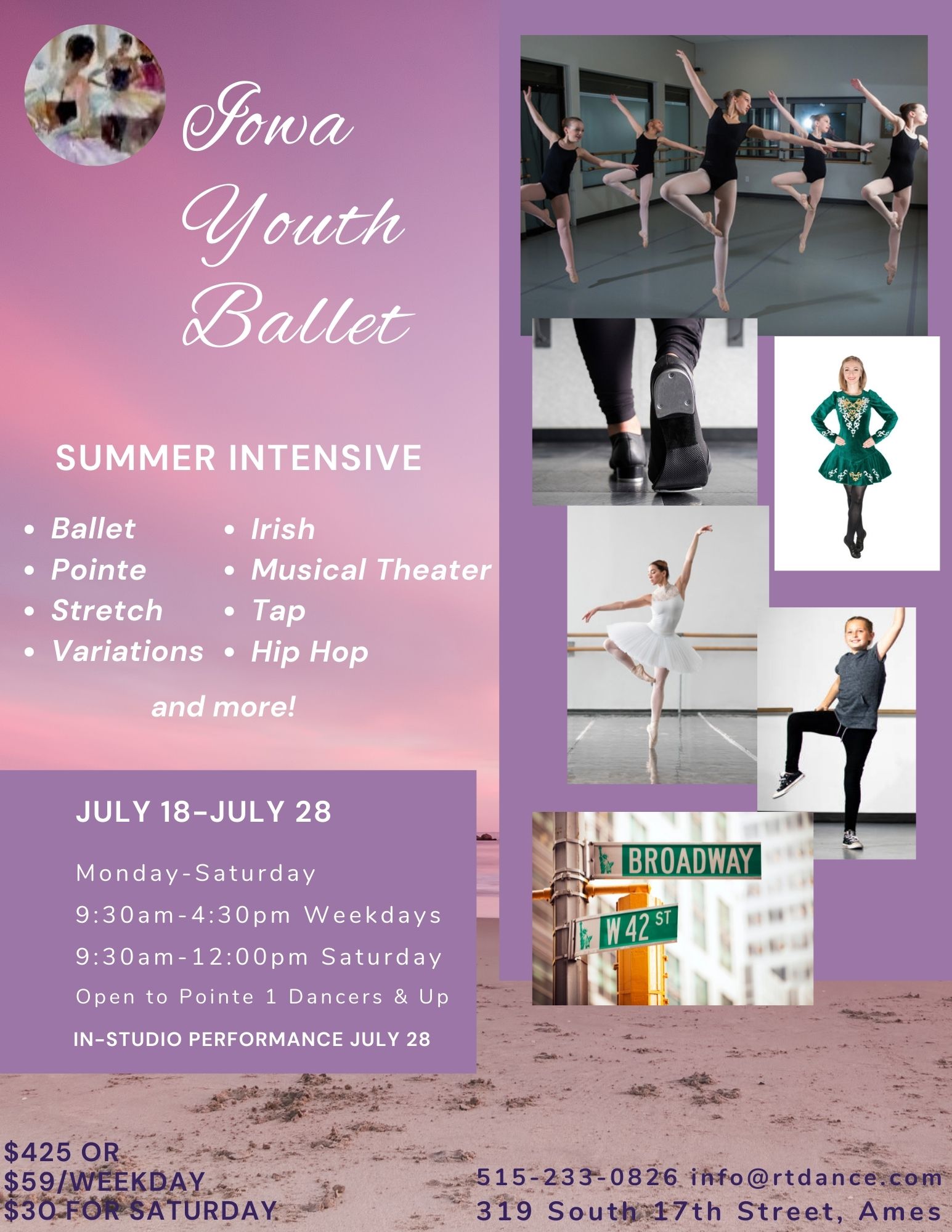 Iowa Youth Ballet Summer Intensive 2022