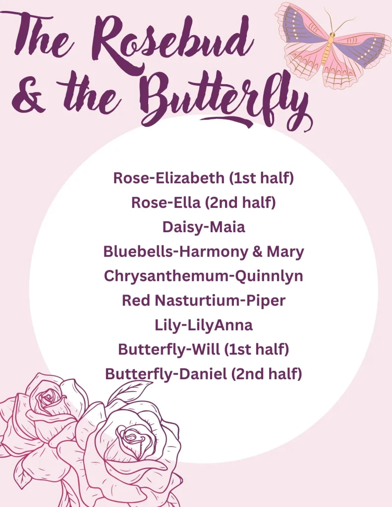 Flyer- the rosebud and the butterfly